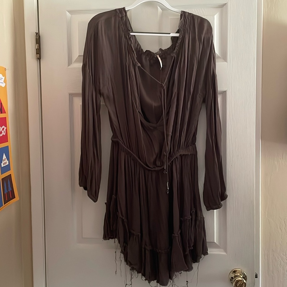 Free people brown dress M